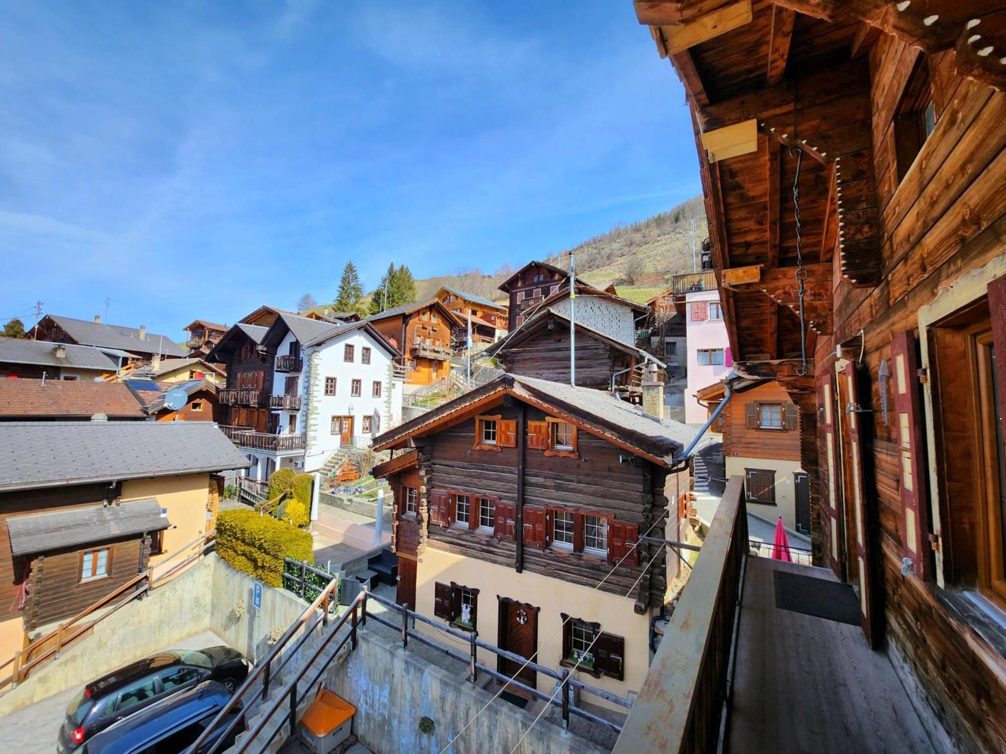 Appartement "Le Ver Luisant" A Saint-Martin, Val D'Herens, Valais Bagian luar foto